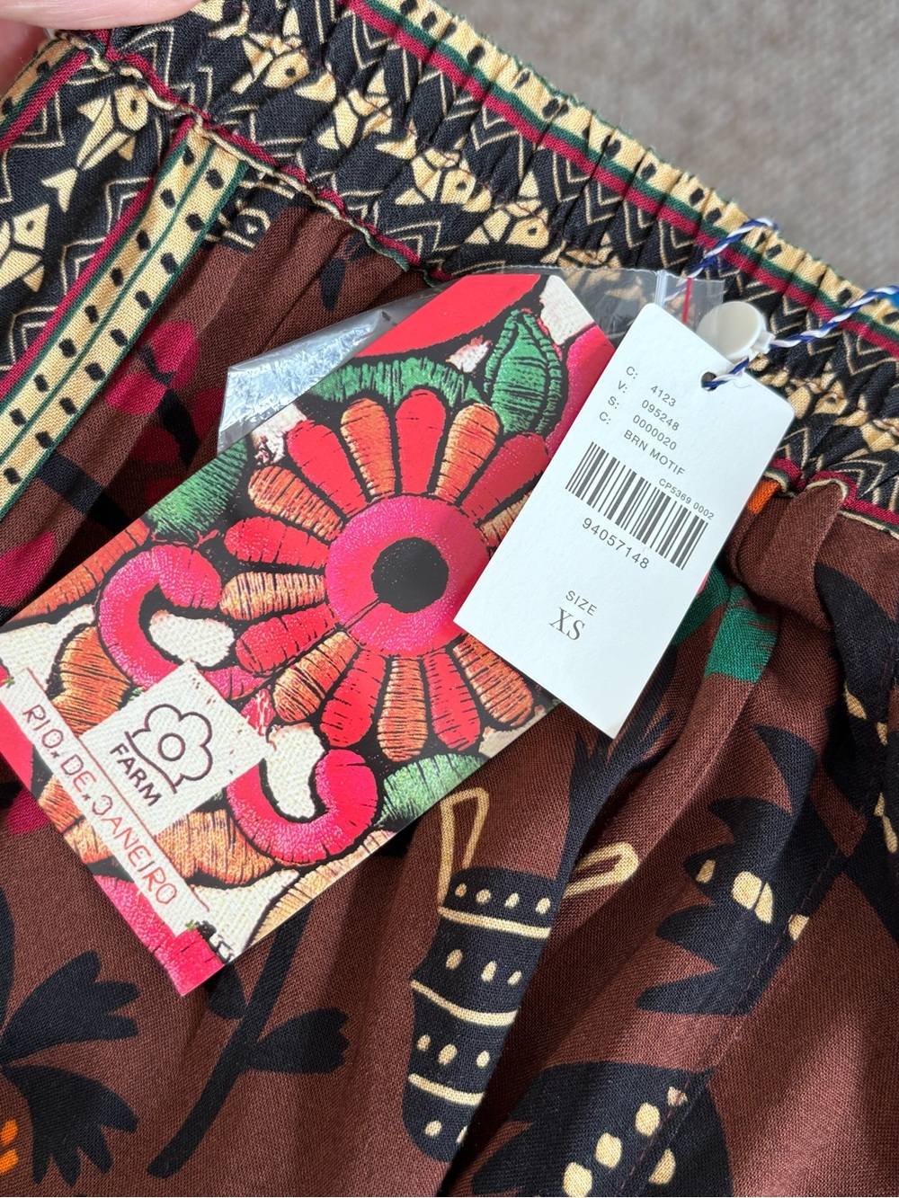FARM RIO Anthropologie Printed Wide Leg Pants - Picture 6 of 8